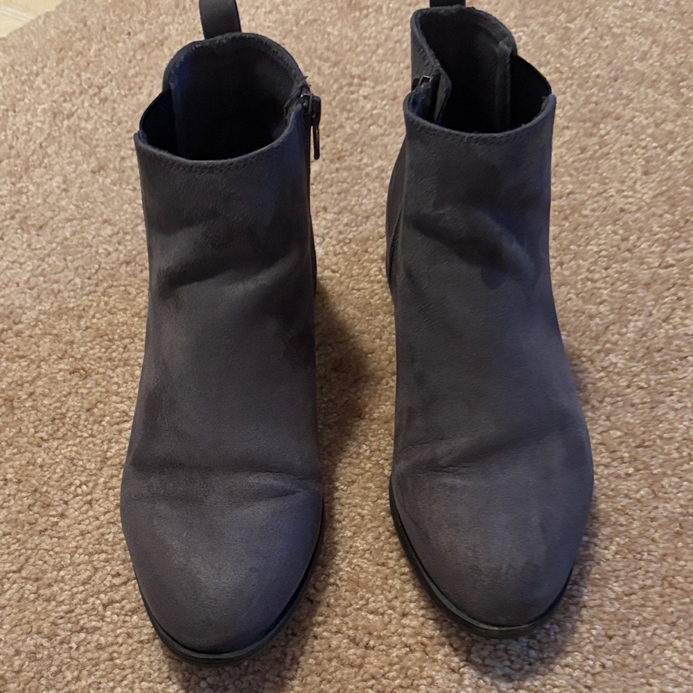 Elegant Charcoal Ankle Booties